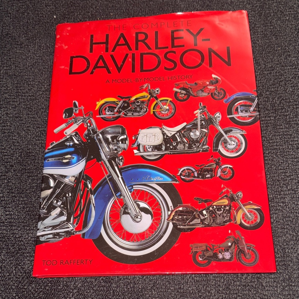 Harley-Davidson Coffee Table History Book Red Dust Jacket 2002